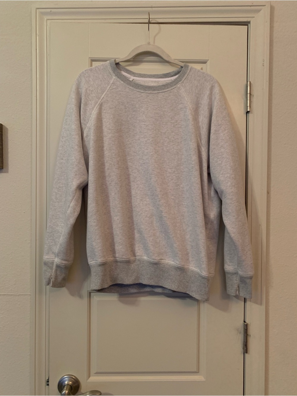 Aerie Classic Womens Light Gray Crewneck Sweatshirt
